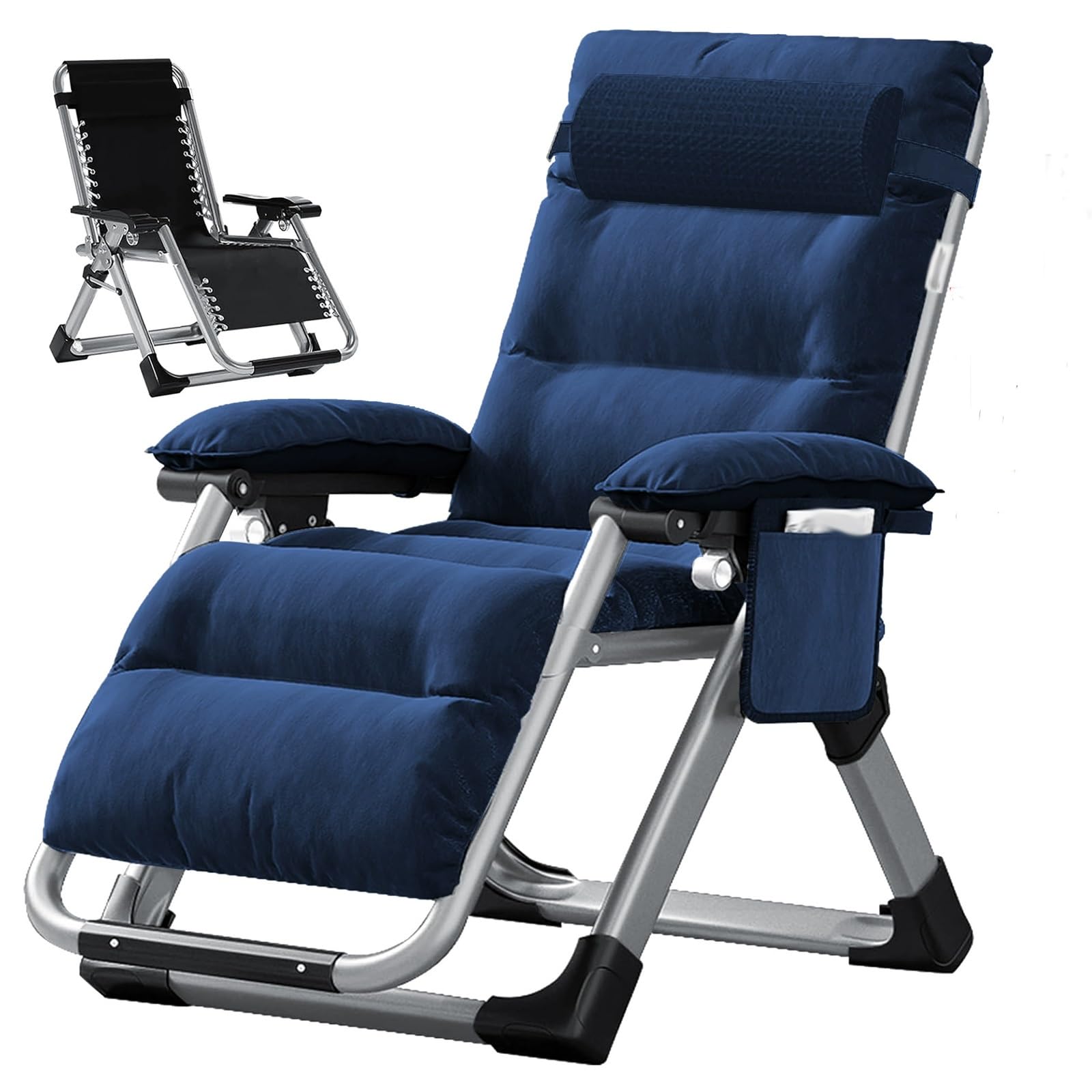 Chaise longue d'extérieur robuste 226kg inclinable pour terrasse et piscine