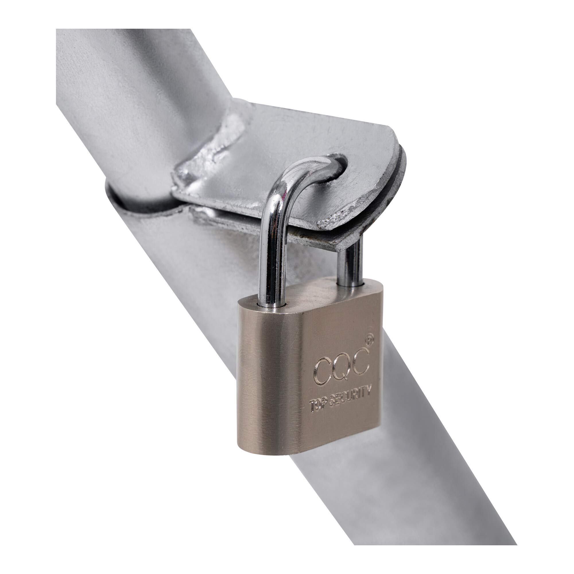 Arceau de parking rabattable STIER avec cadenas, HxlxP 420x753x365 mm