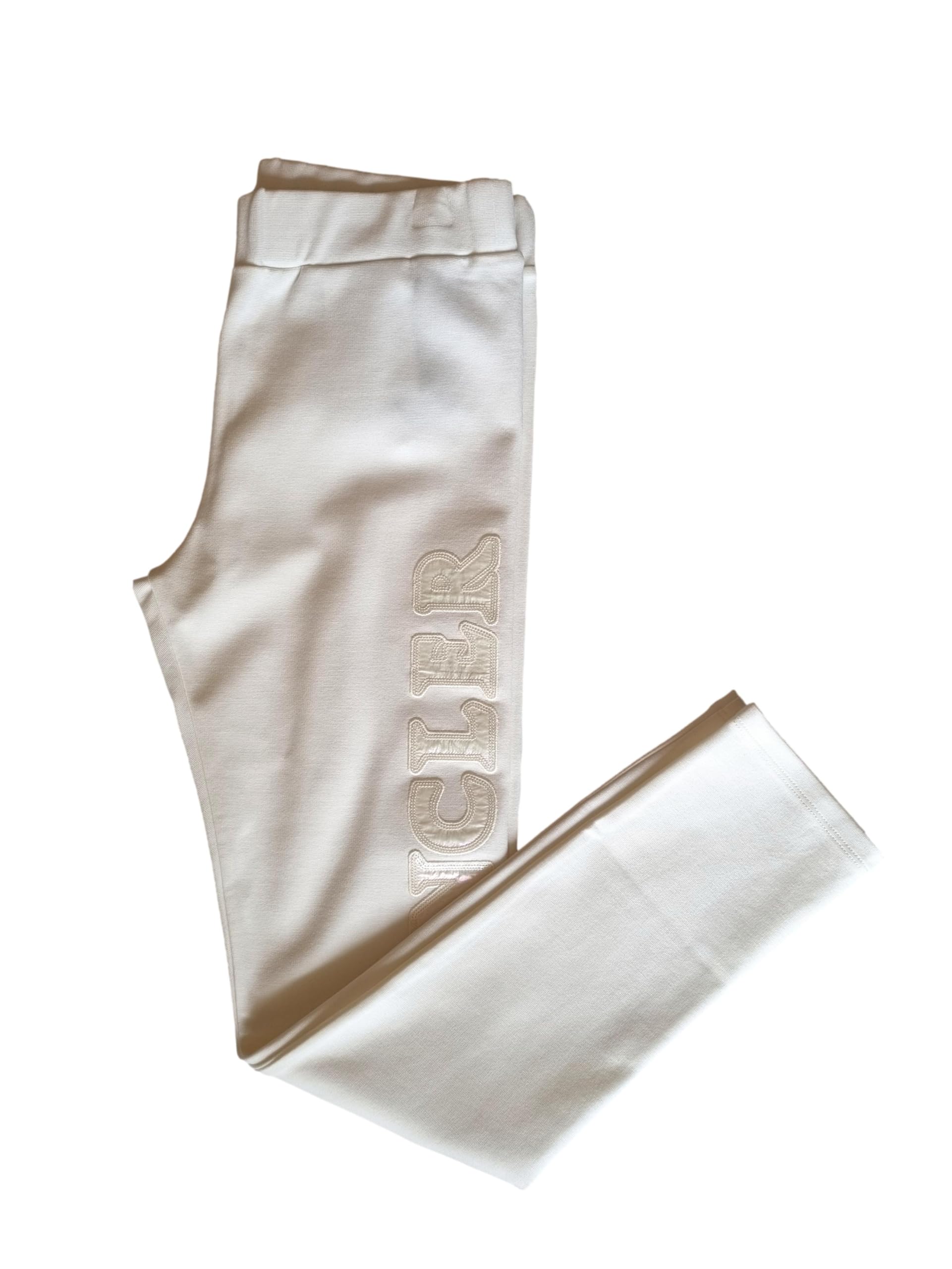Moncler Junior Hose Leggings Mädchen 8H72110 Weiß mit Logo