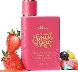 Smell Rio Perfume 606# (Pressable Strawberry Gummies) Hair Perfume for Women – Long-Lasting Strawberry, Candy, Vanilla & Marshmallow Gourmand Fragrance Eau de Parfum 100ml (3.4 fl oz)