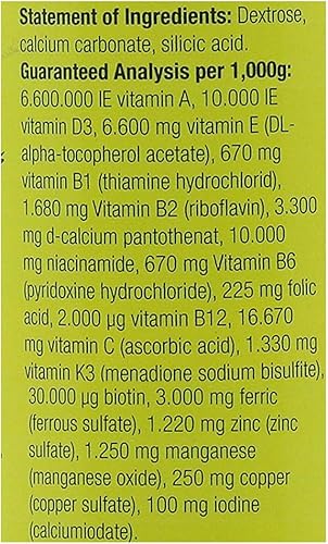 Miniatura 5 de Nekton -S Multi-Vitamina para Aves, 150gm