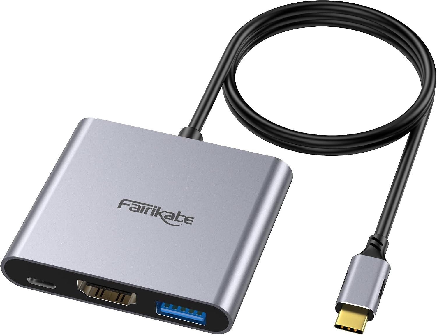 fairikabe USB C to HDMI Adapter 4K, USB Type C to HDMI