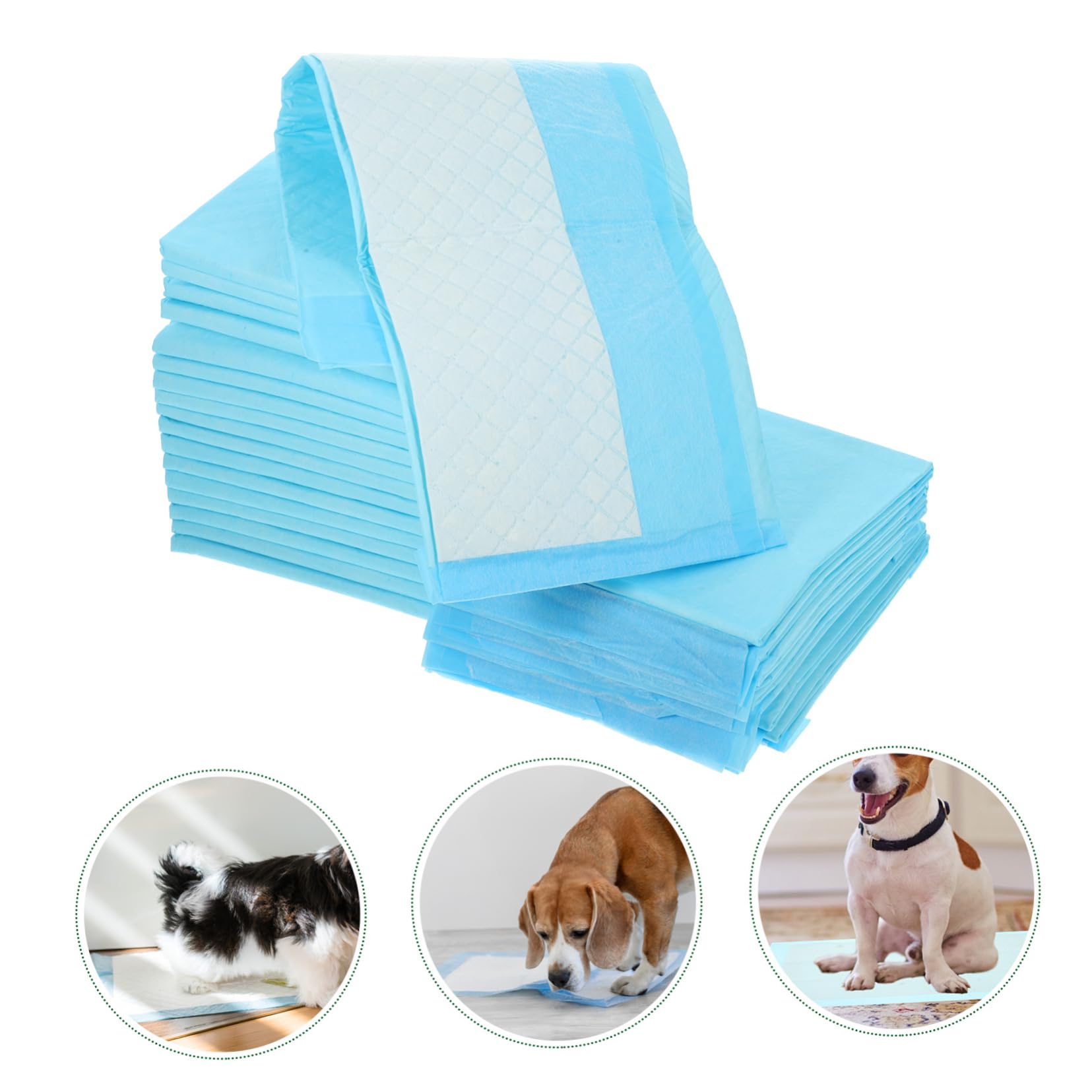 POPETPOP 2 Juegos Alfombrillas De Entrenamiento para Perros Y Cachorros Súper Absorbentes E Impermeables 100 Piezas Almohadillas para Conejos Almohadillas Absorbentes para 50 Uds * 2
