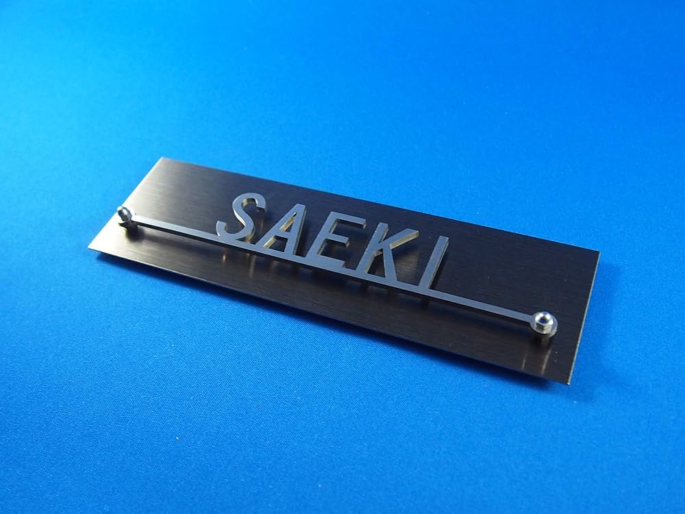 オーダー ネームプレート ステンレス 表札 プレート (レーザーカット) Amazon.co.jp: ステンレスレーザーカット文字表札 幅200mm
