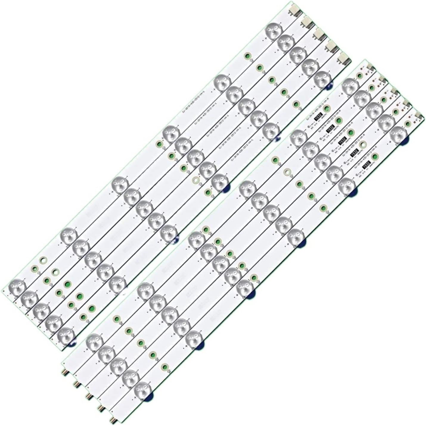 CARZE LED Backlight Strip Fit For Philips 43″ TV 43PUS6201 LB43014 GJ-2K16-430-D512-V4 43PUS6551 43PUS6501 43PUS6101 43PUS6401 43PUH6101/88 TV Backlight Strips
