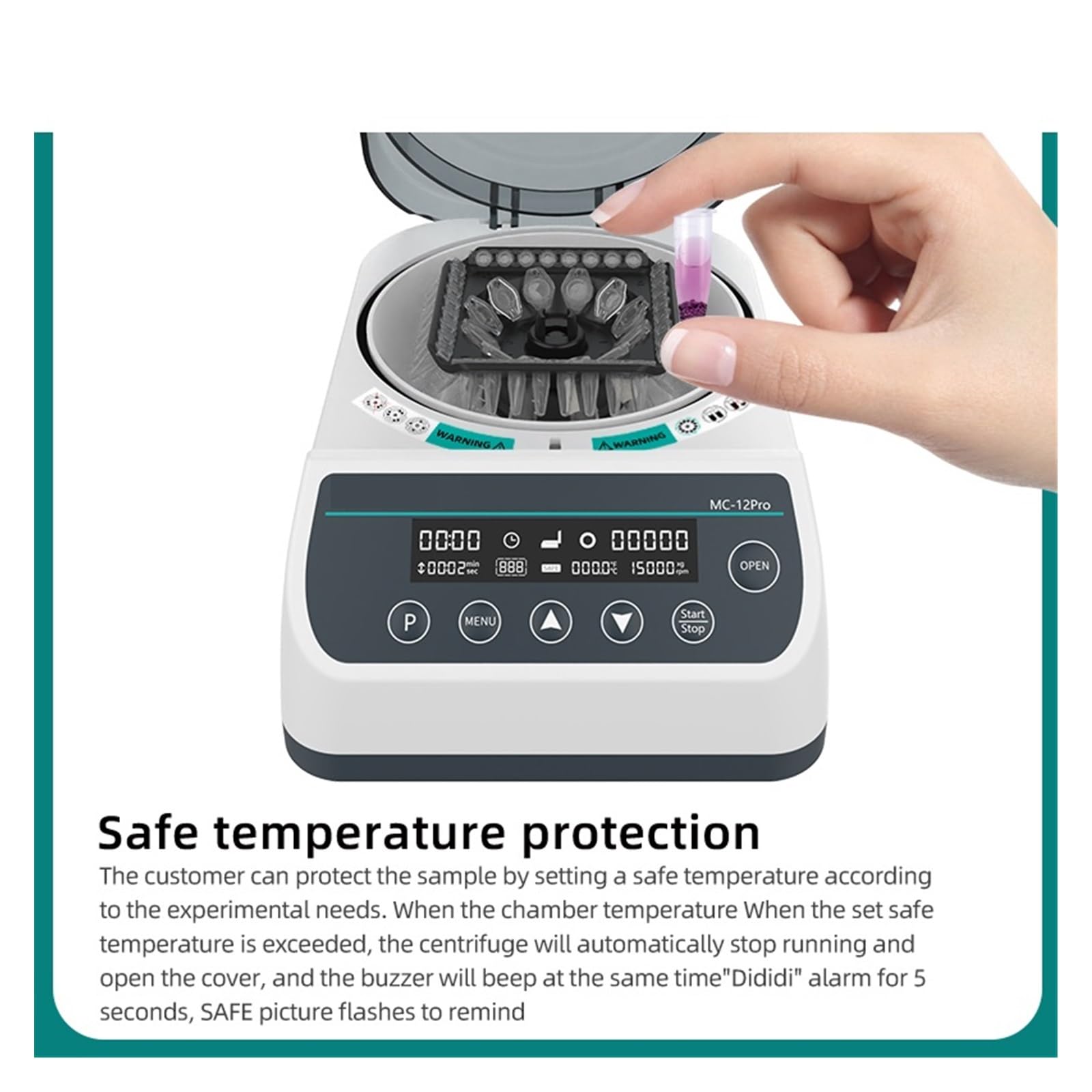 Agitador Orbital, Micro centrífuga Pcr, Digital de Plasma Prp alta velocidad, laboratorio, 12000rpm, 0,2/0,5/1,5/2ml, tubo centrífugo(MC-7Pro(7000rpm))