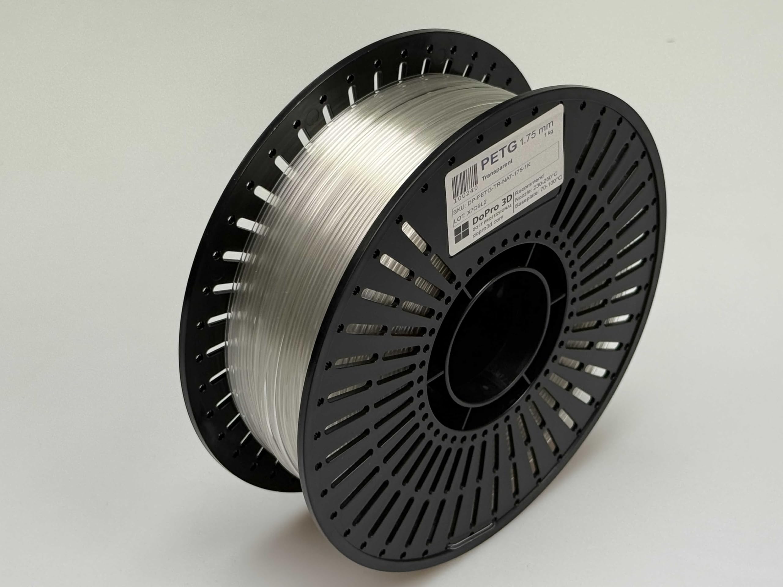 PETG Filament 1,75 mm 5er Set - 5 x 1 kg Transparent Blau Grün Orange Gelb Natur - Maßhaltigkeit ±0,02 mm - wiederbefüllbare Wechselspule