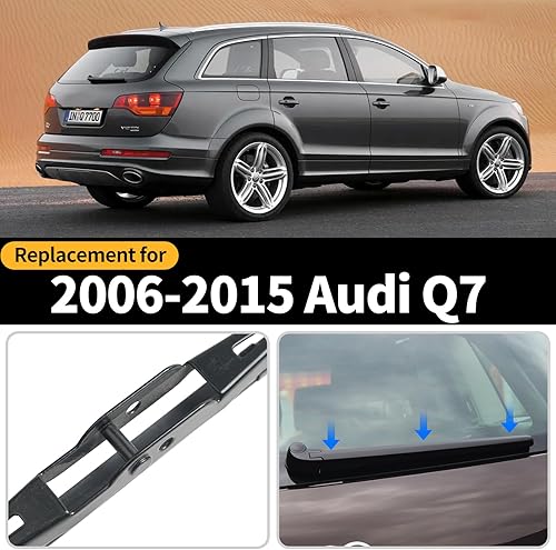 Vista 21 de Juego de limpiaparabrisas trasero de automóvil para Audi Q8, GARDIMU para todas las estaciones, Q8 SQ8