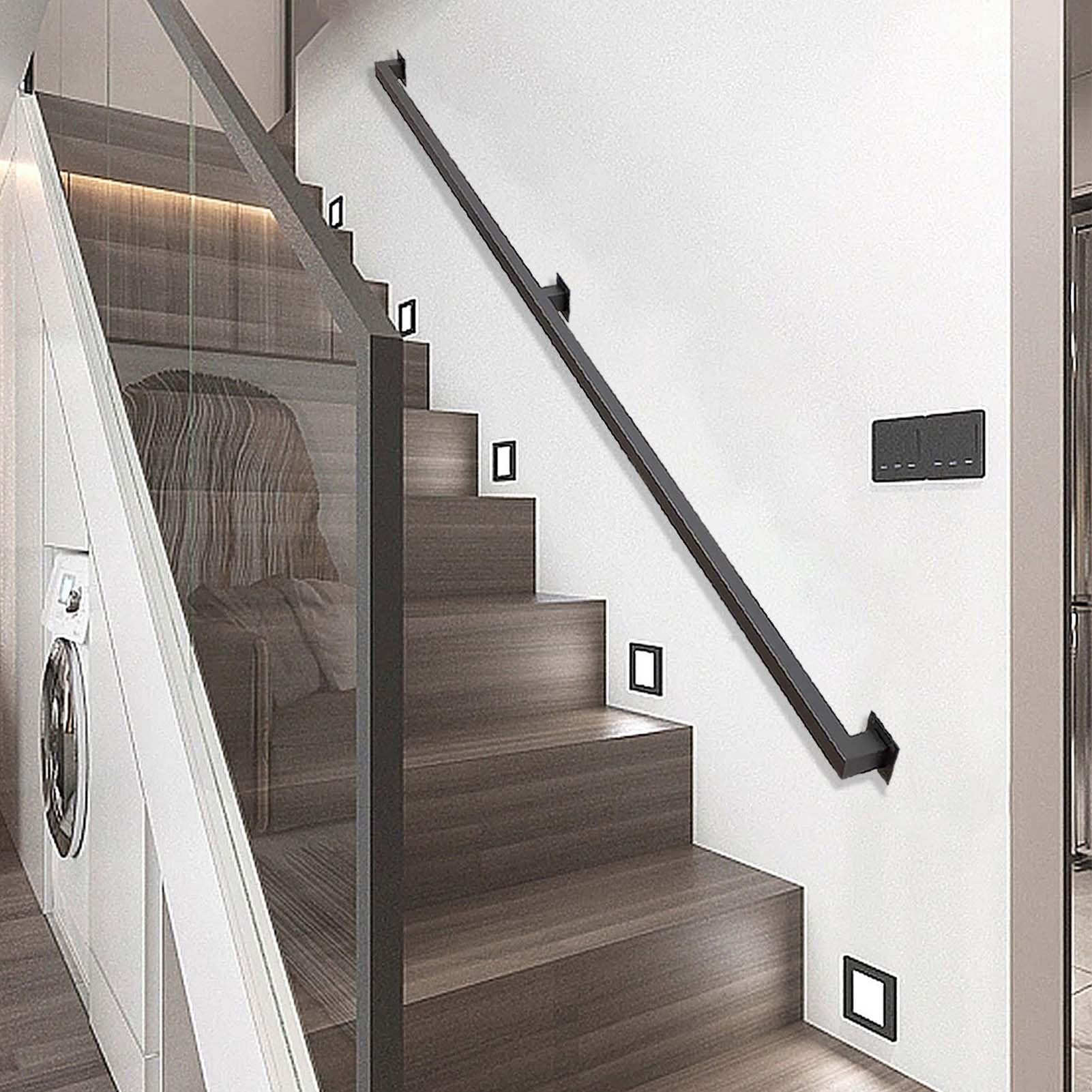 Rampe d'escalier en fer forgé haut de gamme et son kit complet de sécurité