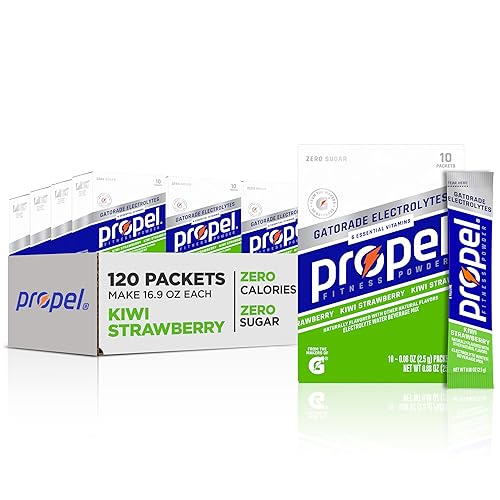 Miniatura 8 de Sobres de polvo Propel Sabor limonada de frambuesa con electrolitos vitaminas y sin azúcar - 120 unidades el empaque puede variar