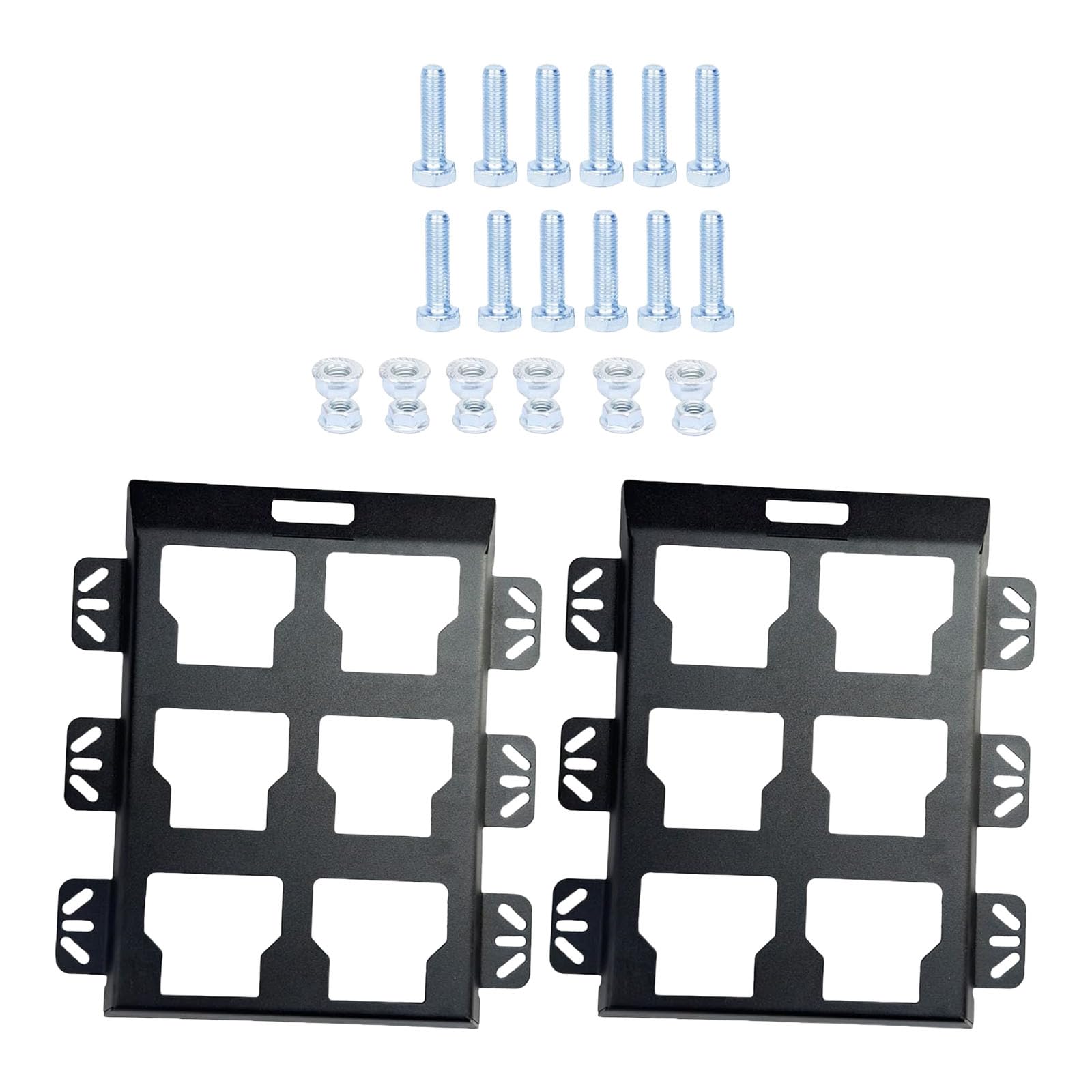 Bbajszx Black Upgrade Integral Mounting Plate For Packouts, High-Strength Half Width Plate Power Tool Storage Mounting Packouts