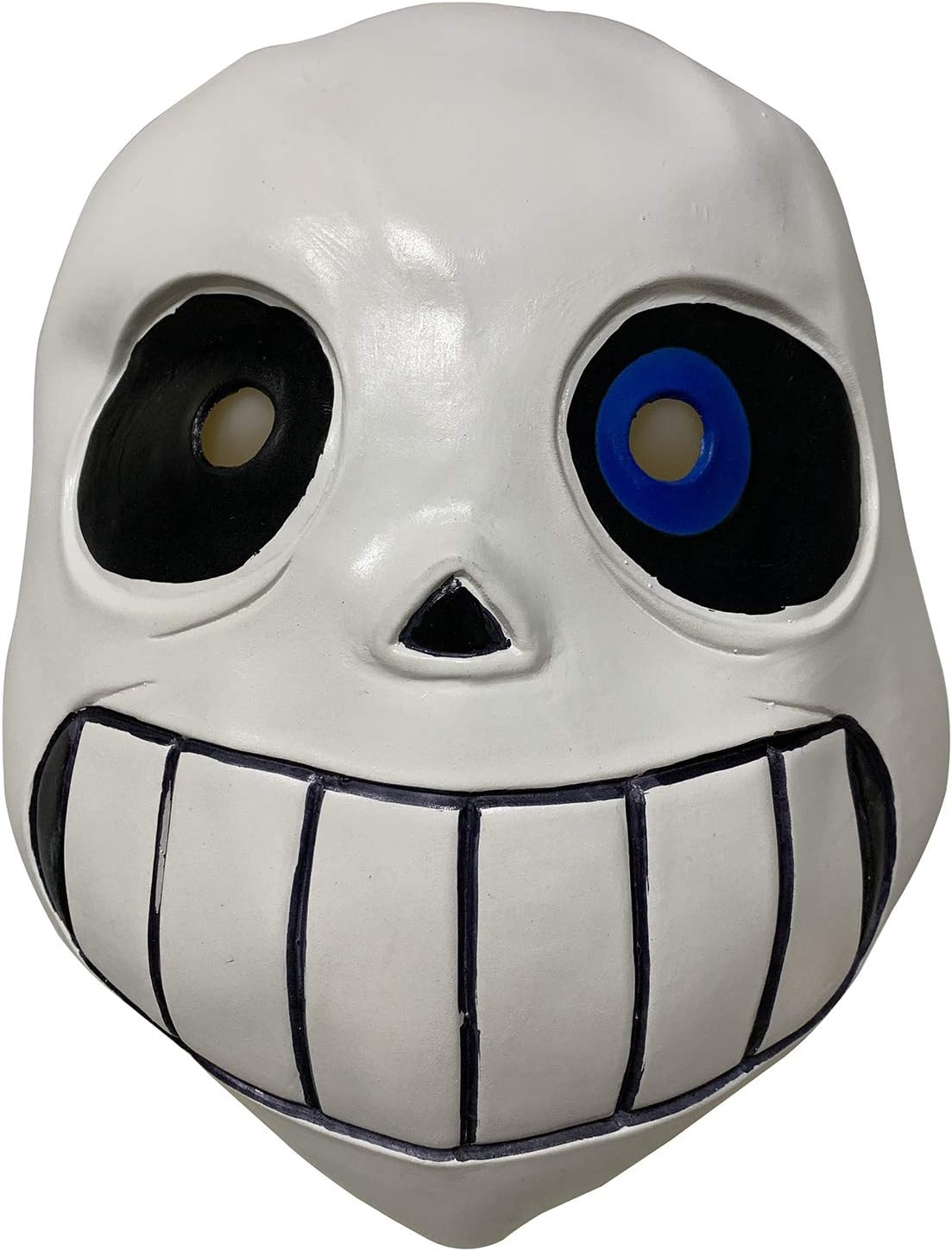 Sans Undertale Mask with Blue Eye Latex Cosplay Costume Halloween Game Prop