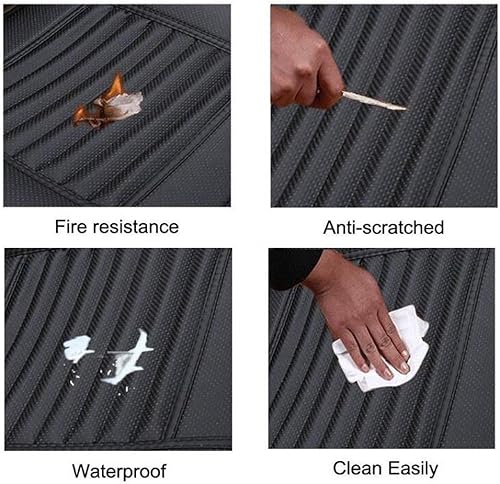 Miniatura 9 de 2 fundas universales para asiento de automóvil, cubierta de asiento inferior de piel sintética, accesorios para el interior del automóvil, fundas