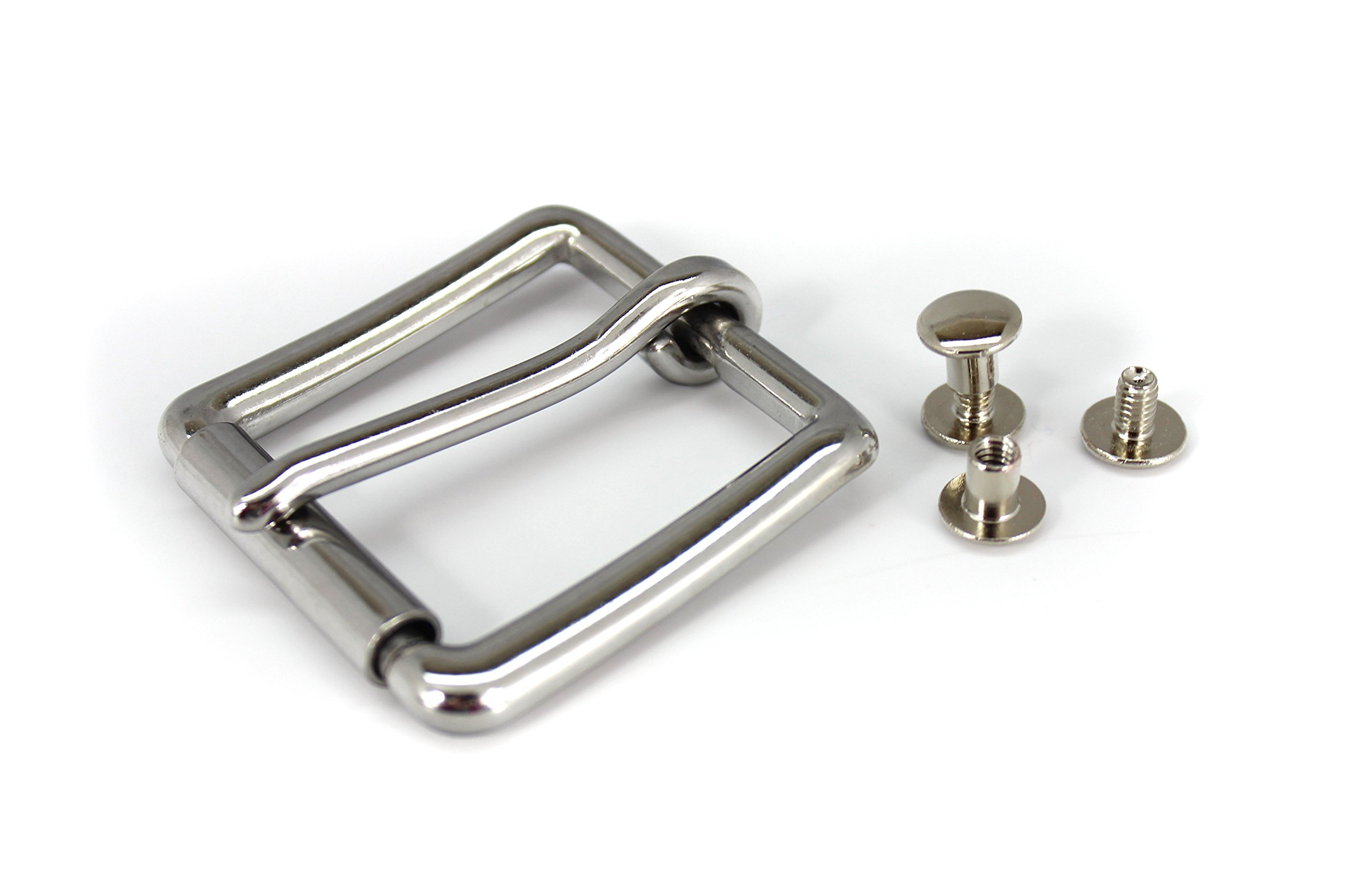 Daltech ForceHeavy Duty Buckle Set with Chicago Screws - Upgrade The Look of Your Gun Belt! (Stainless Steel, Paul Revere)