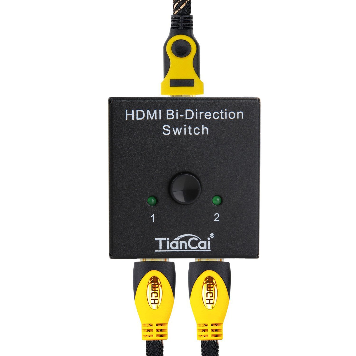 Tiancai 2 Port HDMI Switch 2 x 1/1 x 2 Bi-Direction Switch Supports Ultra HD 4K 3D 1080P