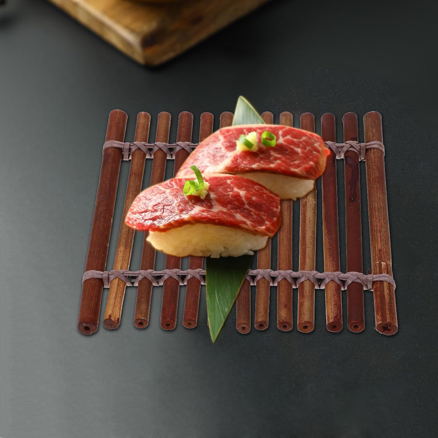 Japanese Bamboo Sashimi Plate Decoration for Nigiri and Sashimi