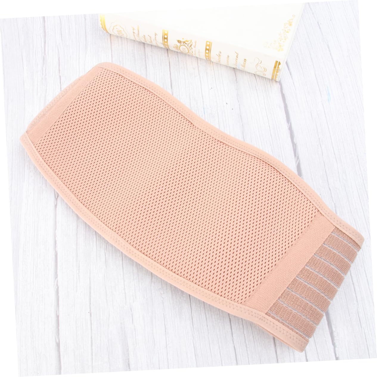 Maternal Breathable Belly Support Band Abdominal and Back Brace for Pregnancy Relief Comfortable Maternity Bump Support Beige