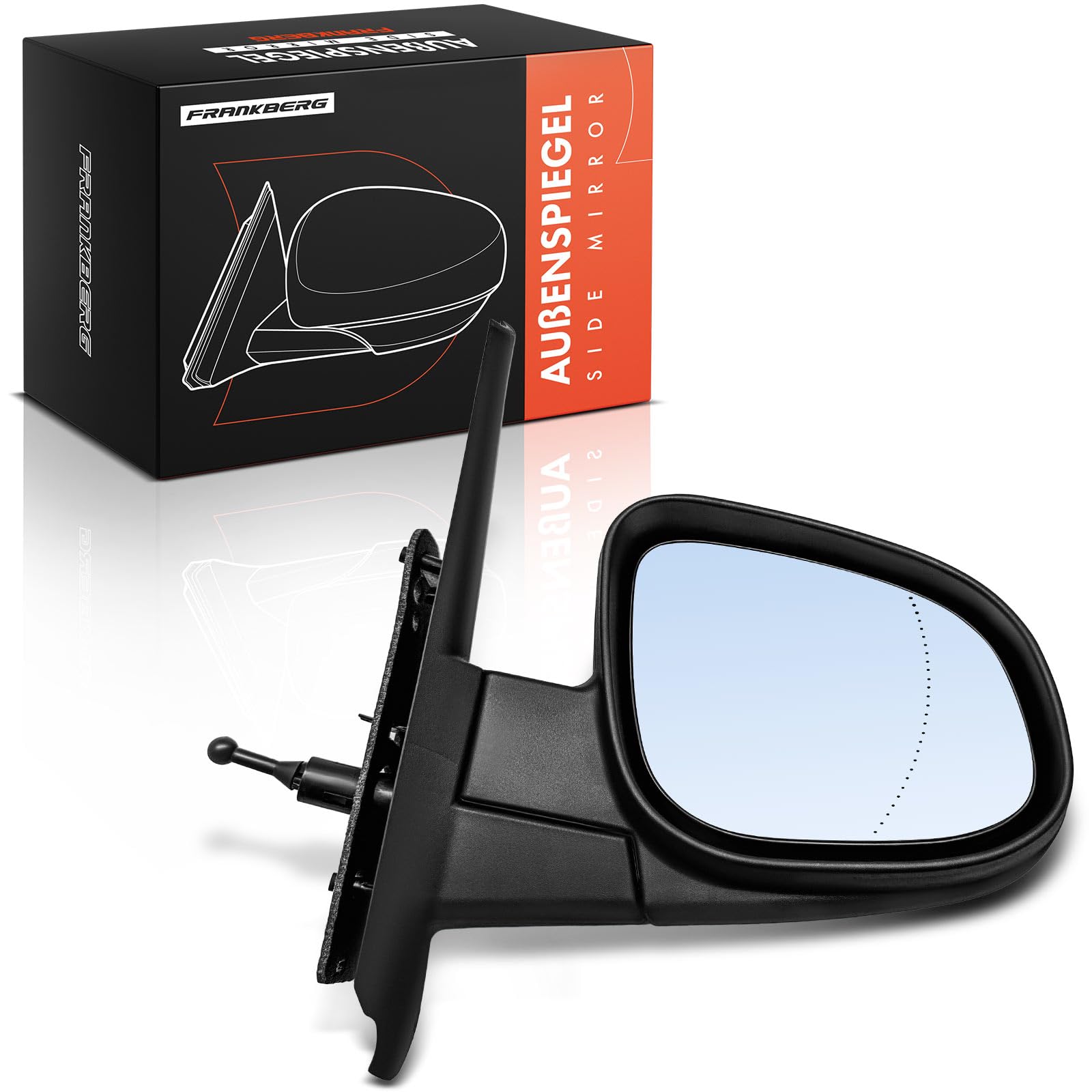 Frankberg Rétroviseur extérieur droit manuel | Compatible avec: Citan Tourer W415, K.a.n.g.o.o Express FW0/1, Fourgonnette/monospace Citan W415