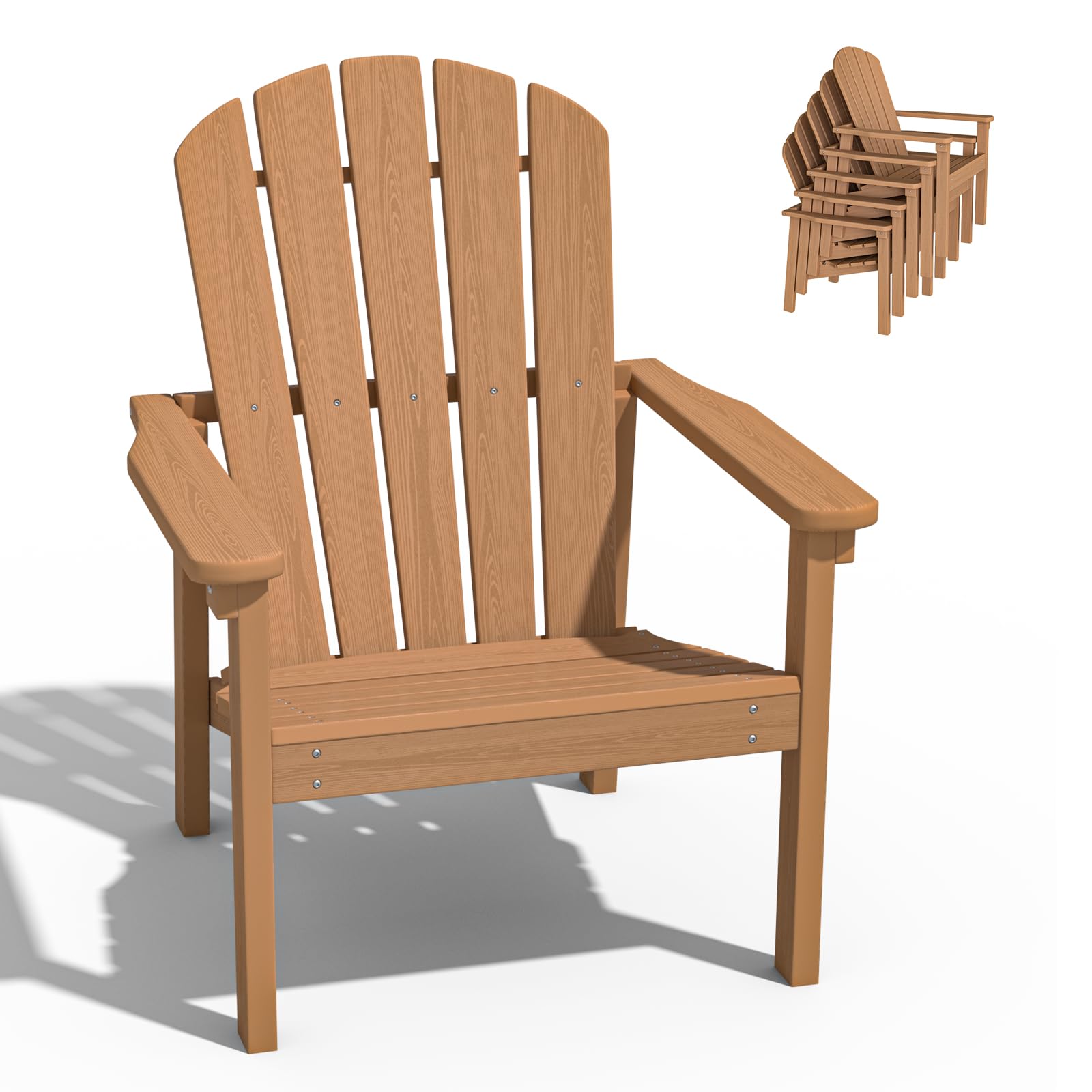 nevilywood Compact Stackable Adirondack Chairs