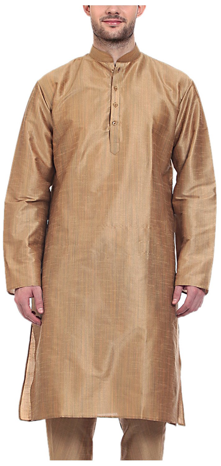 Tag 7 Pijama Kurta Art Silk Hombre 38 Beige, Beige, 40