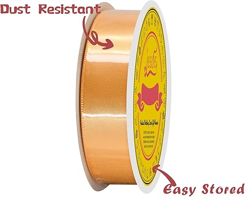 Miniatura 1339 de Cinta de satén verde esmeralda de doble cara de 1-1/2 pulgadas x 50 yardas, cinta de poliéster verde esmeralda para envolver regalos, muy adecuada