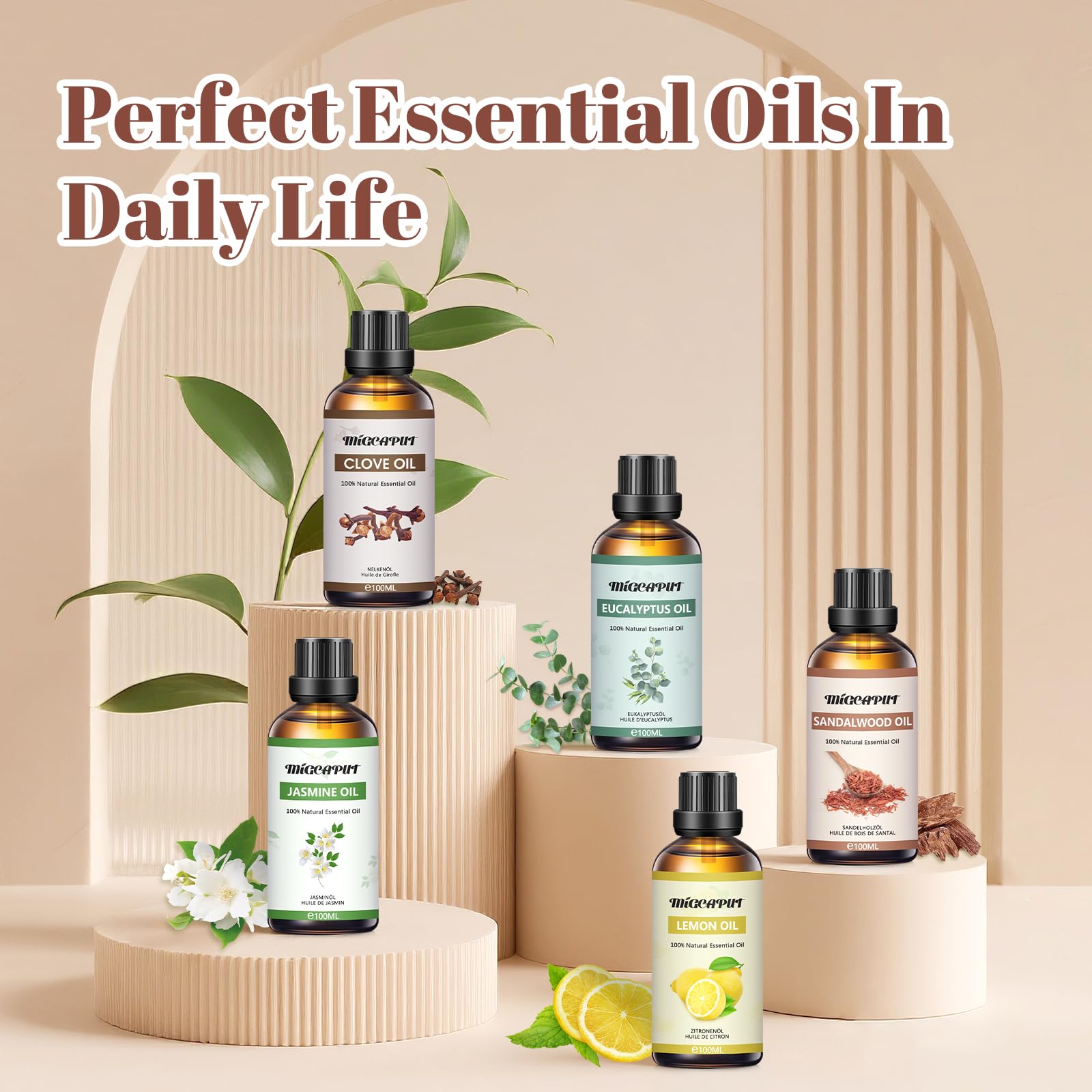MIGCAPUT Olejek Eteryczny Goździkowy 100ML, Naturalny Olejki Aromaterapeutyczny, Oregano Premium do Dyfuzora, SPA, Masażu