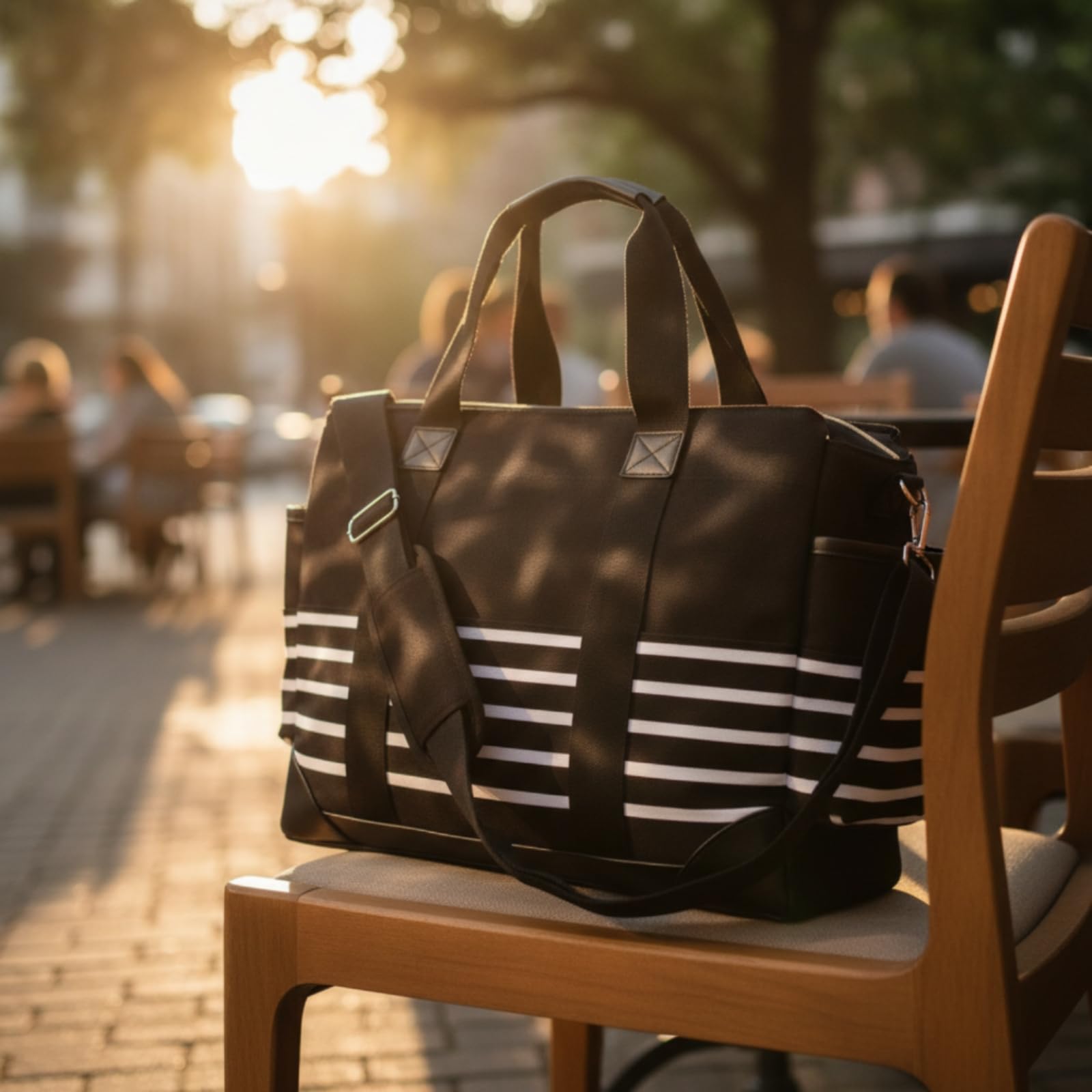 Borsa Fasciatoio con Tracolla Capiente Borsa con Ganci Strutturata Borsone per, Asilo Nido