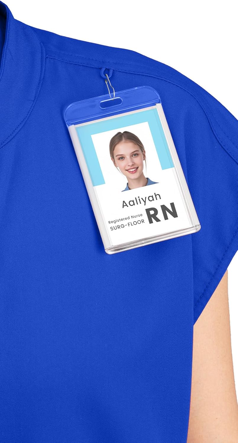 Scrubs for Women Set - with Sleeveless Stand-Up Collar Scrub Top & Jogger Scrub Pants, 8-Pocket Design - Image 5