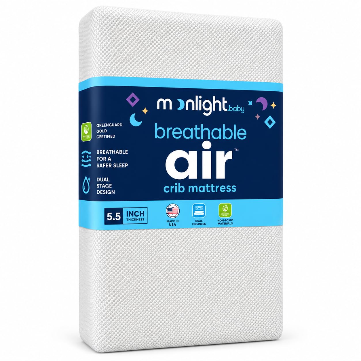 Moonlight Slumber Breathable Air Crib Mattress