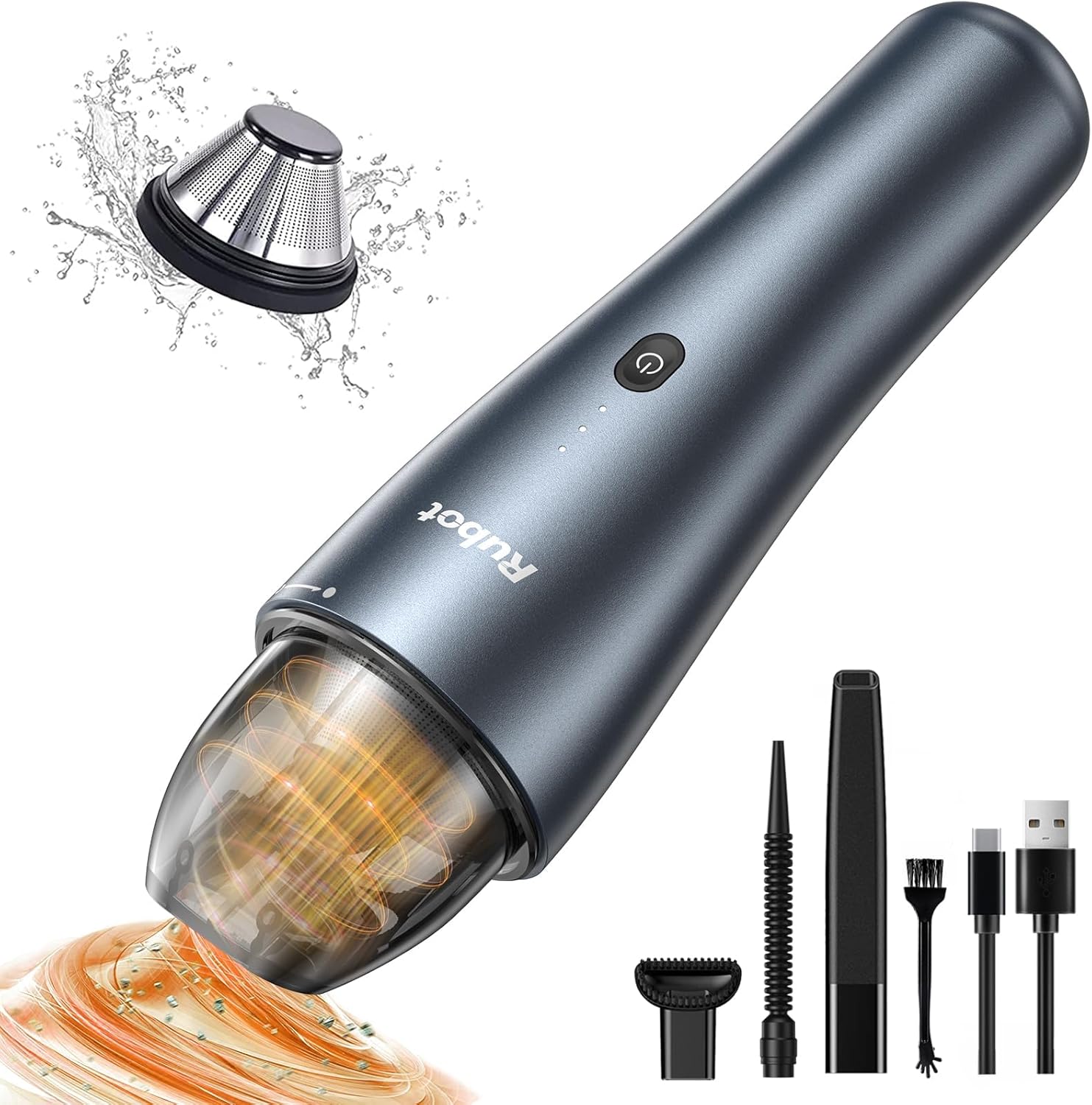 RUBOT Mini Car Vacuum, Desk Vacuum Cleaner Handheld Vacuum