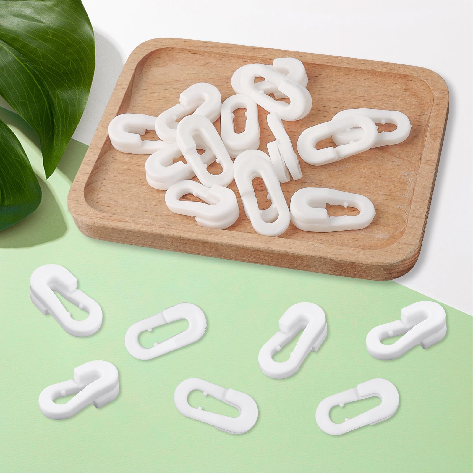 20 Pezzi Bianco Clip Fissaggio Rete Ombreggiante, Clip in Plastica per Tessuto Ombreggiante, Affidabile Clip Speciali con Occhiello, Riciclabile Clip per Reti da Calcio Badminton Tennis Sports