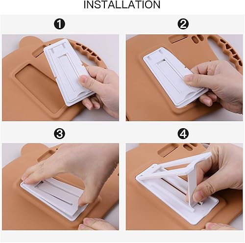 Miniatura 5 de PZOZ Funda para iPad para niños compatible con iPad de 9 2021  8 2020  7 generación 2019 de 10.2 pulgadas, a prueba de golpes, mango de silicona