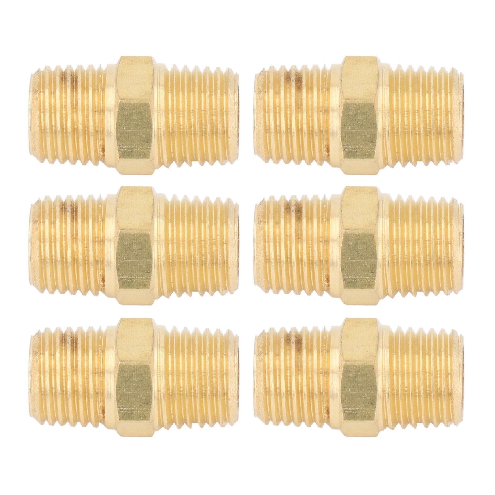 PATIKIL 1/4" NPT Ottone Esagonale Svasato Spina, 8pz Contatore Incassato Interno Esagonale Filettatura Presa Tubo Spine Maschio Raccordi Per Acqua Olio Gas Conduttura - Foto 9