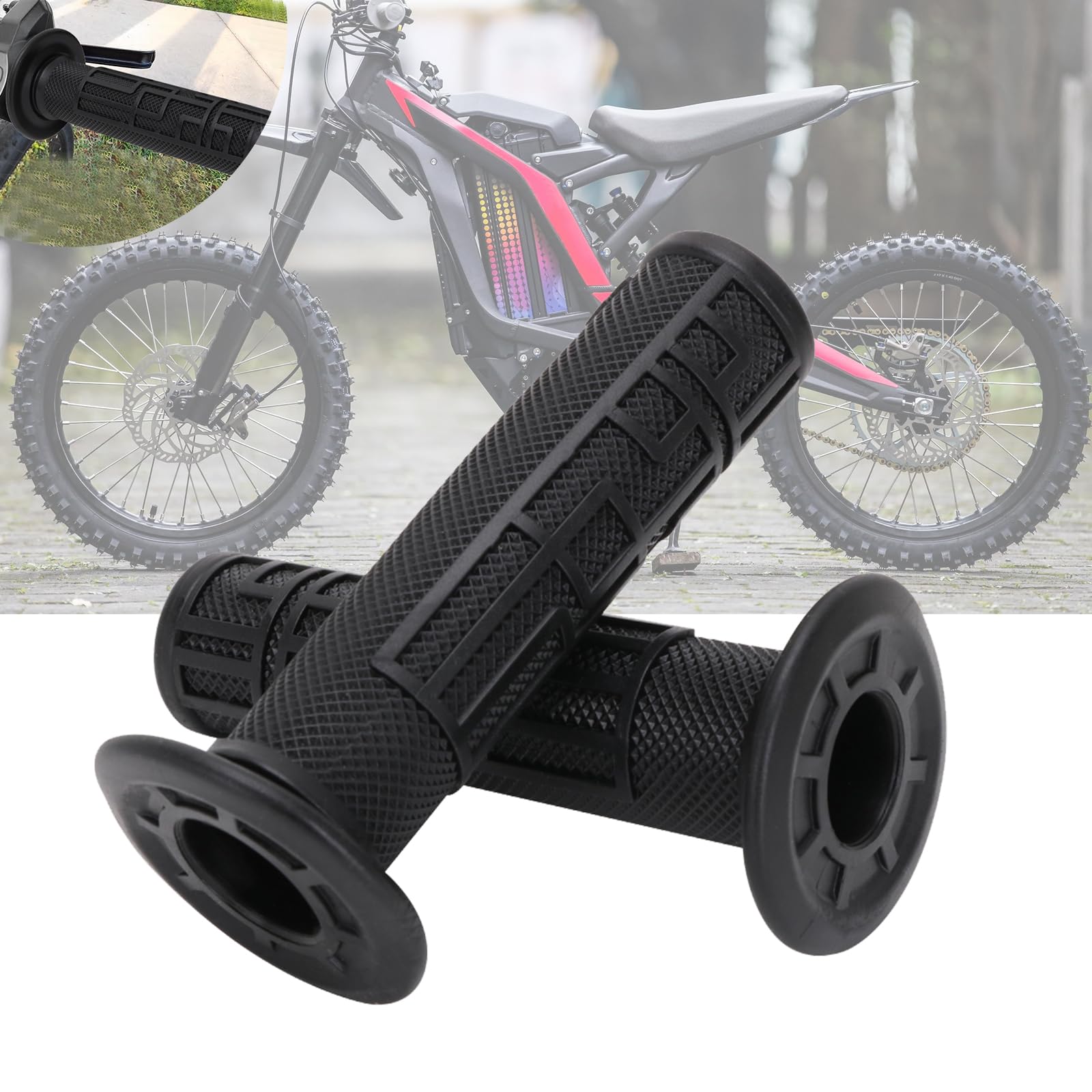 IUVWISN Lenkergriff Für Surron X/S - Rutschfeste Graue Griffe Für E-Dirtbike