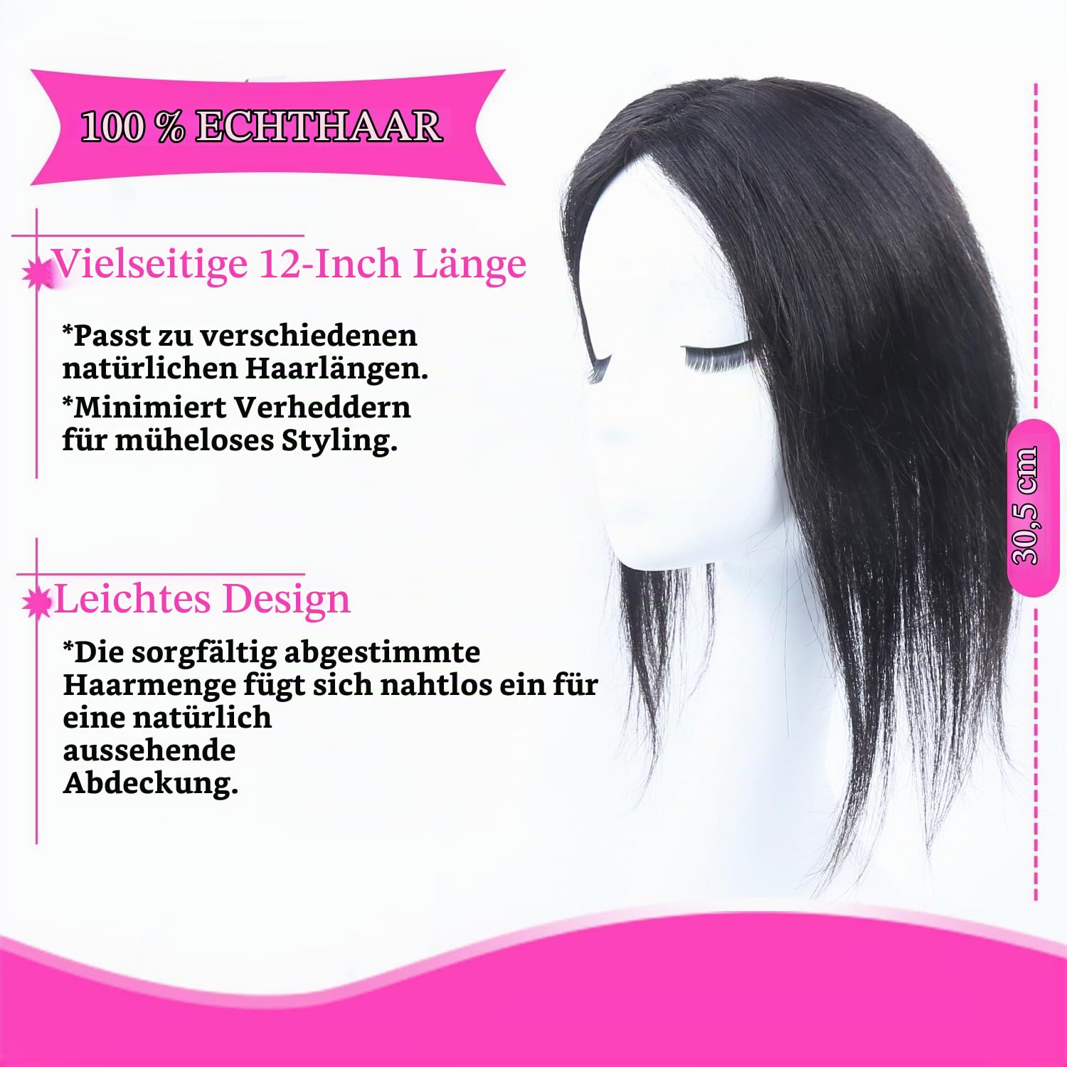 Haarteile für Frauen aus echtem menschlichem Haar Topper für schüttere Kronen unsichtbare Aufwertung handgeknotete Schweizer Spitzenbasis Haarteile ohne Pony realistische Haaransatzlinie Natürliche