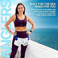 Vista 9 de GAFFER SPORTFISHING Arnés de hombro para cinturón de pesca, soporte de caña de lucha contra peces en alta mar