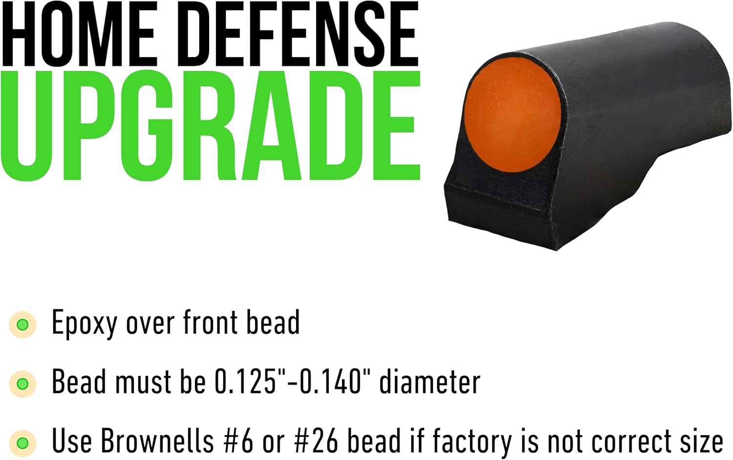 XS SIGHTS Big Dot Shotgun Front Sights, Non-Tritium