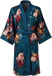 Women's Kimono Short Robe Pocket Bathrobe for Women