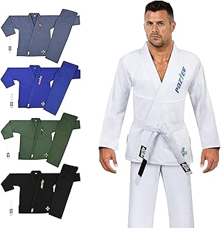 Brazilian Jiu Jitsu Gi for Men & Women BJJ Gi Grappling Kimonos Preshrunk Lightweight Fabric Martial Arts Uniform