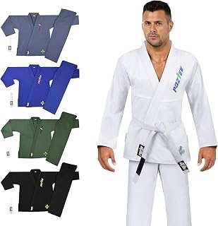 Brazilian Jiu Jitsu Gi for Men & Women BJJ Gi Grappling Kimonos Preshrunk Lightweight Fabric Martial Arts Uniform