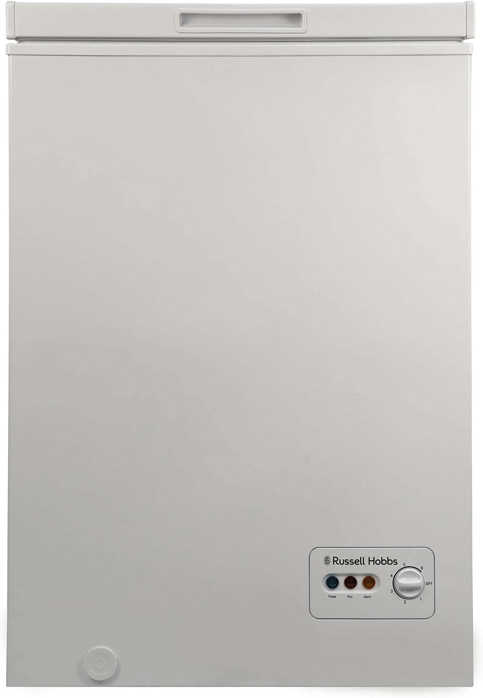 Russell Hobbs RHCF103-MD Freestanding Chest Freezer, Garage Safe, 99 liters, White, Noise level: decibels 41 [Energy Class F]
