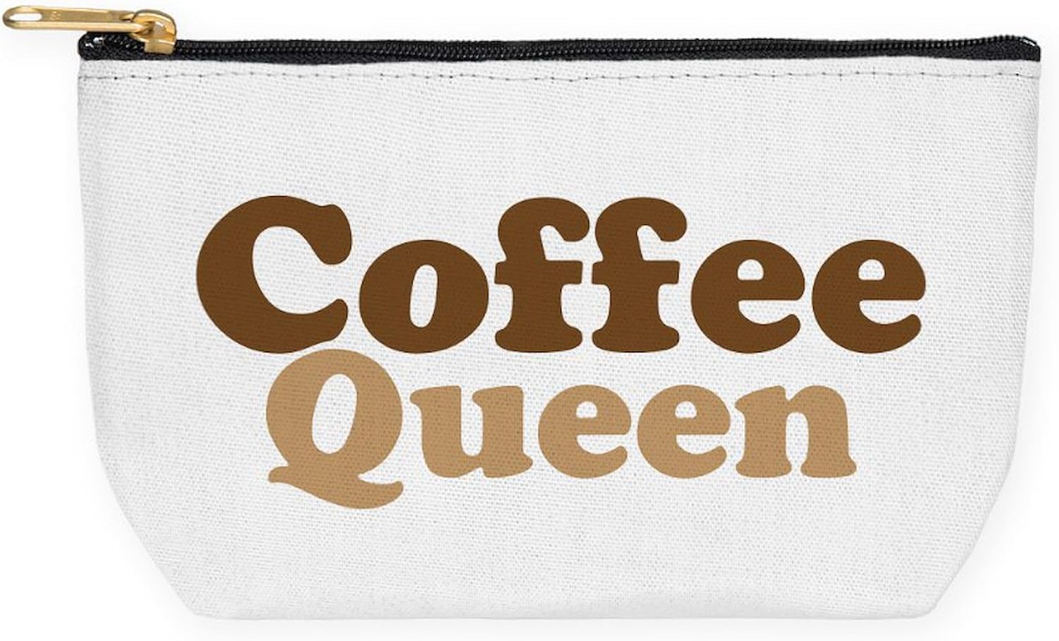 CafePress Coffee Queen 8.5" x 4.5" Zipper Cosmetic Pouch