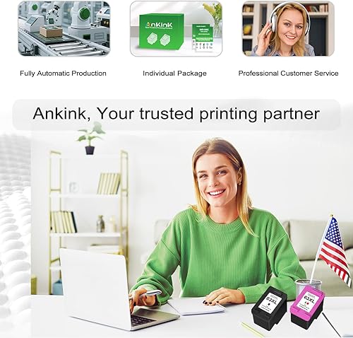 Miniatura 7 de 63XL - Cartuchos de tinta de repuesto para HP 63 XL (negro, paquete de 2 unidades) funciona con HP63 3830 4650 4652 4655 5200 5252 5255 5258 4520