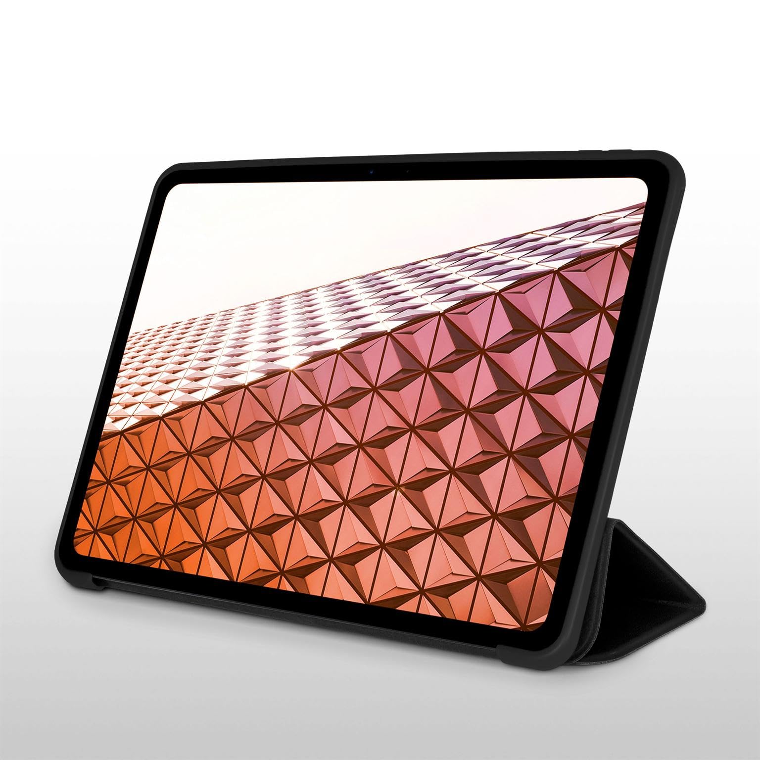 ONEFLOW Hülle für iPad Pro 13 (2024/2025) Schutzhülle ultradünn mit Ständer, Cover mit Auto Schlaf/Wach Funktion, Flip Case mit Magnet Standfunktion, Folio PU Leder Case, Schwarz