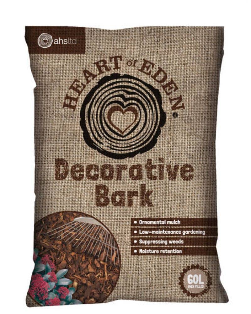 AHS Heart of Eden 8-35mm Ornamental Decorative Bark Mulch 80 Lt Large Bag