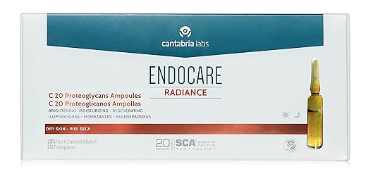 Endocare Radiance C 20 Proteoglicanos - Ampollas Faciales Antiedad para Pieles Secas