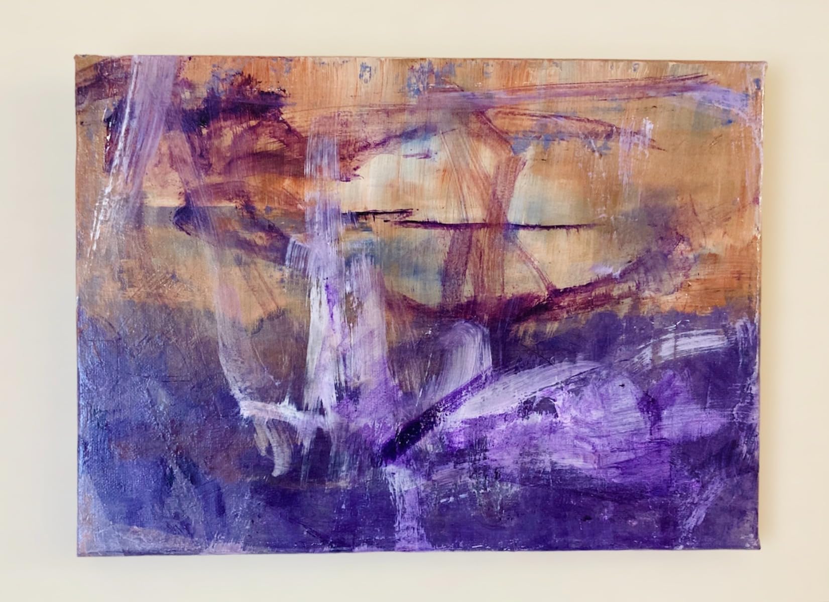 Amazon.co.jp: 絵画 直筆アート 「始まりの痕跡」Tomoko Tsuchiya 