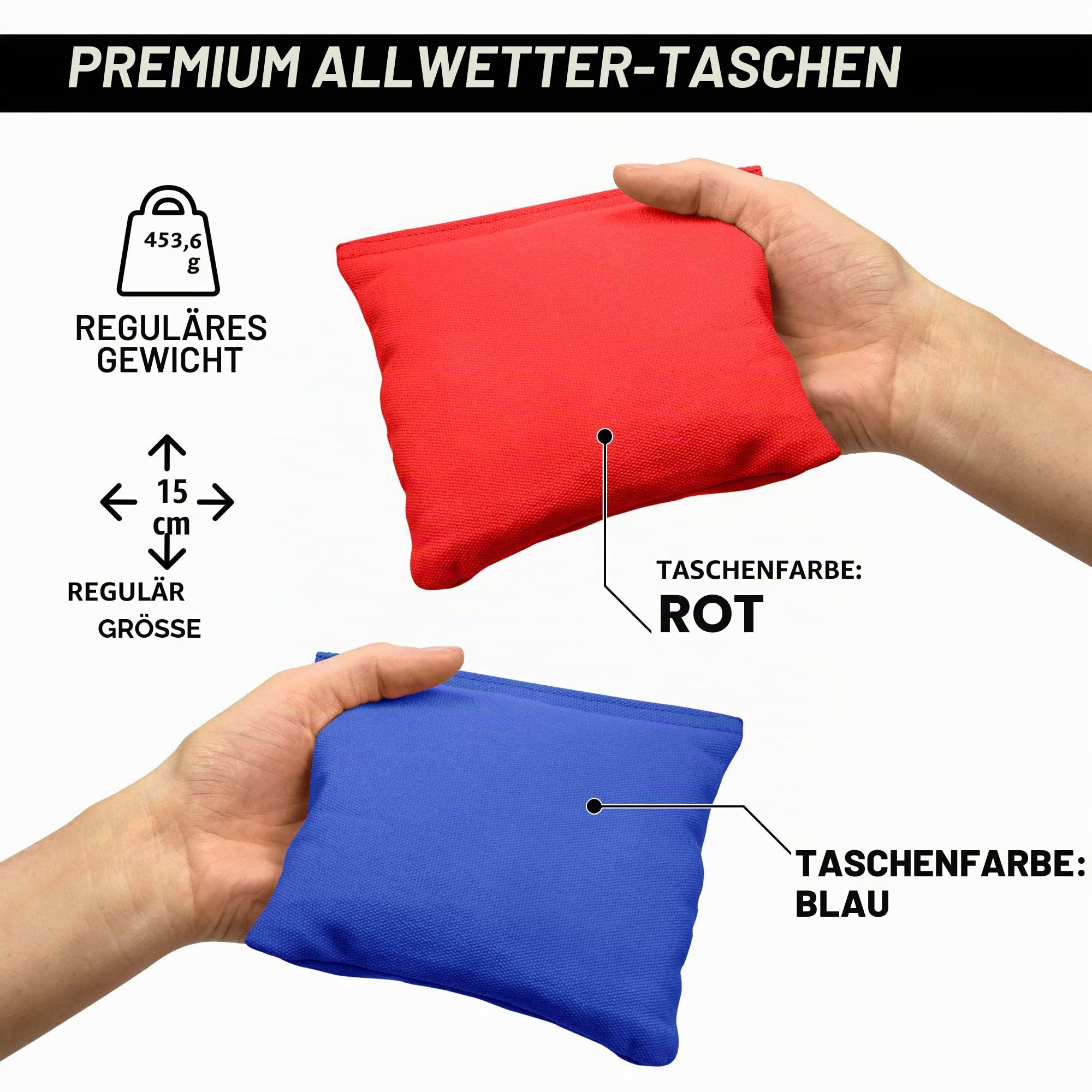 GoSports Cornhole Game Sets aus Aluminium, 1,2 x 60 cm, wählen Sie LED-Lichter oder Standard, Set enthält 2 Faltbare Bretter in regulärer Größe, 8 Sitzsäcke und Regeln