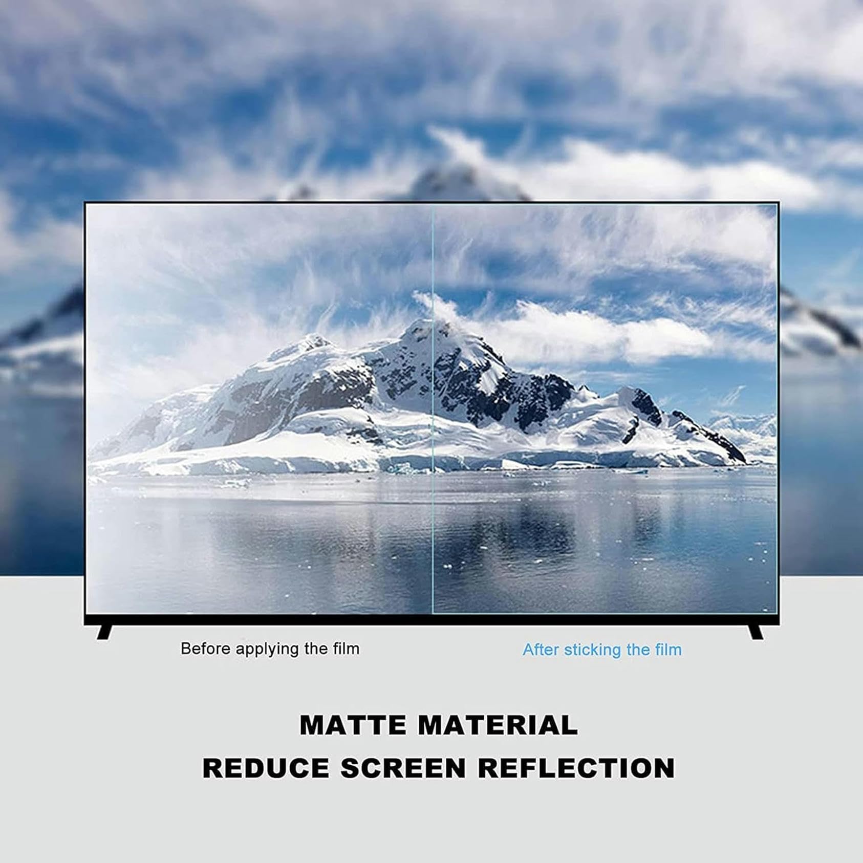 46-Zoll-Displayschutzfolie für LED-Smart-TVs, schützt die Augen, blendfrei, antiblaues Licht, Kratzfest, für LCD, LED, OLED und QLED 4K HDTV,