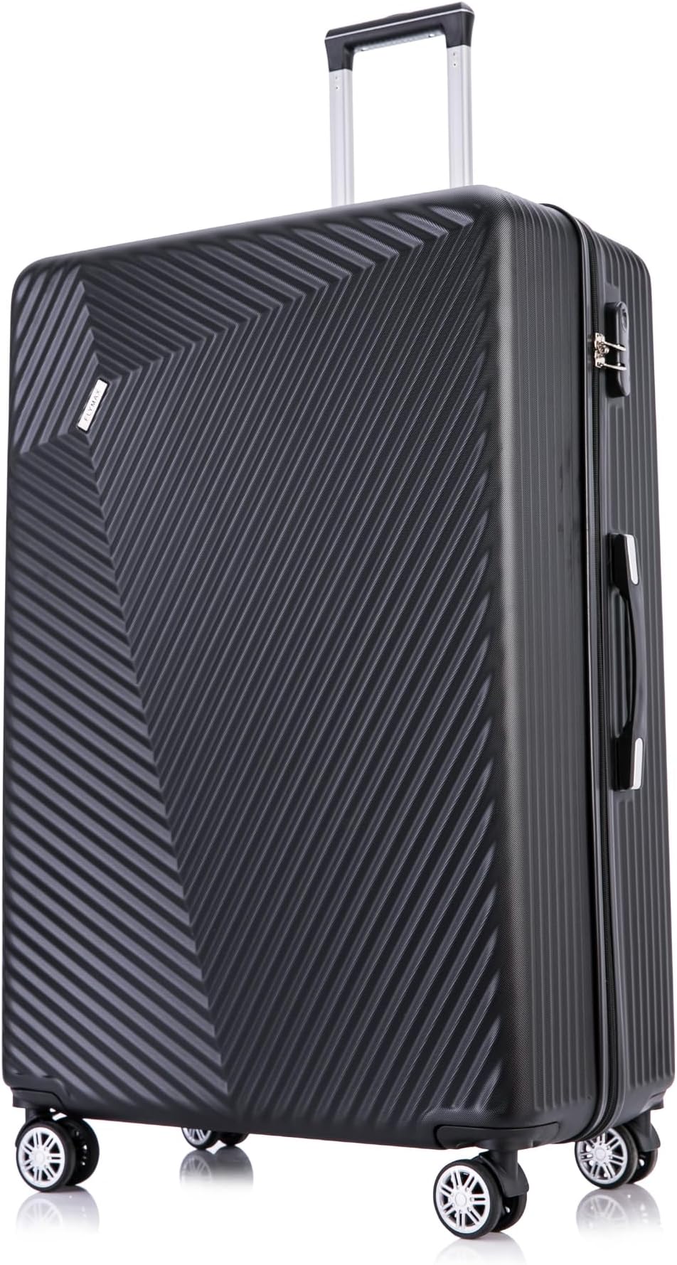 Medium Suitcase 4 Wheel Lightweight Luggage Hard Shell ABS Travel Case Hold Check in Fits 15kg - 20kg Medium Size + 3 Digit Lock + Telescopic Handle 67 Litre Capacity